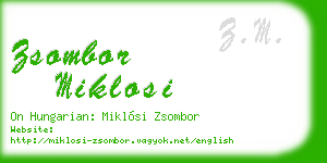 zsombor miklosi business card
