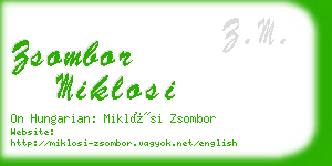 zsombor miklosi business card